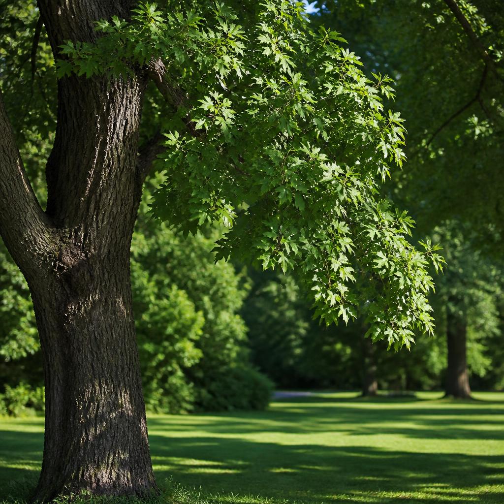 Näverlönn (häck) (Acer campestre) i etablerad trädgård